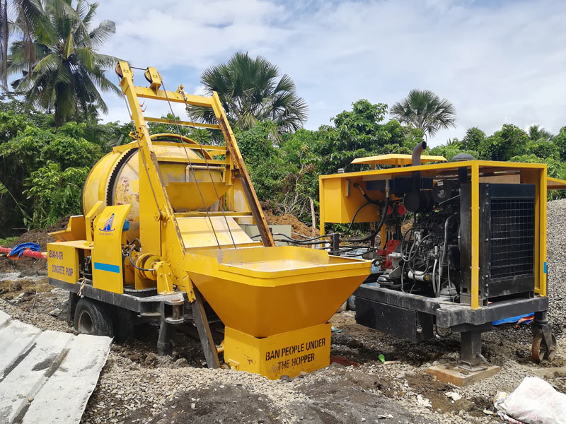 ABJZ40C diesel cement mixer with pump