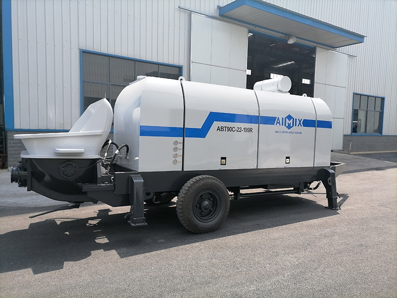 AIMIX Trailer Concrete Pump To Uzbekistan