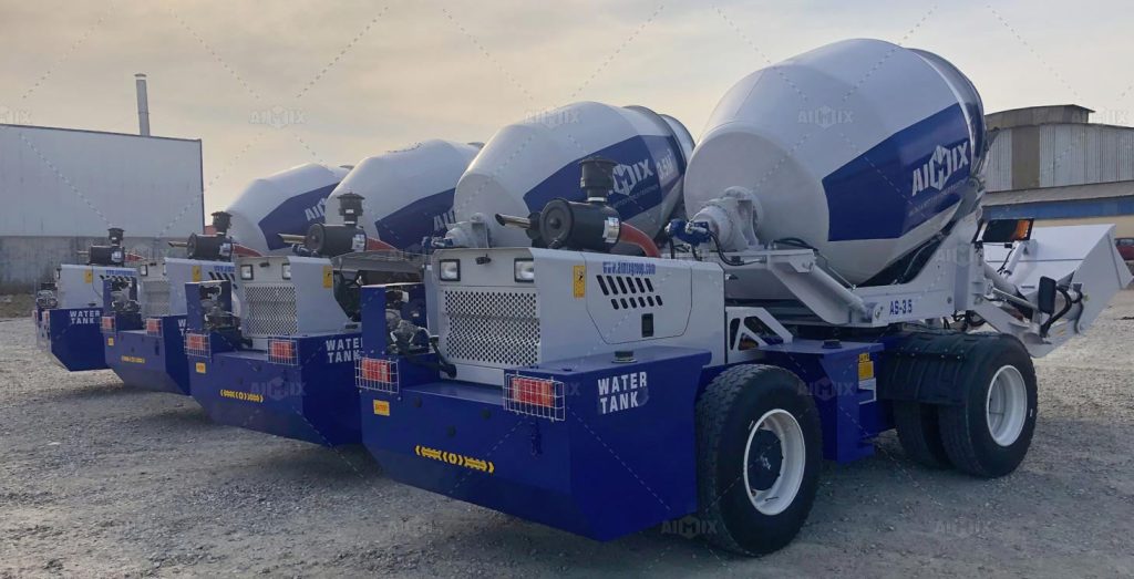 self loading mobile concrete mixer for sale