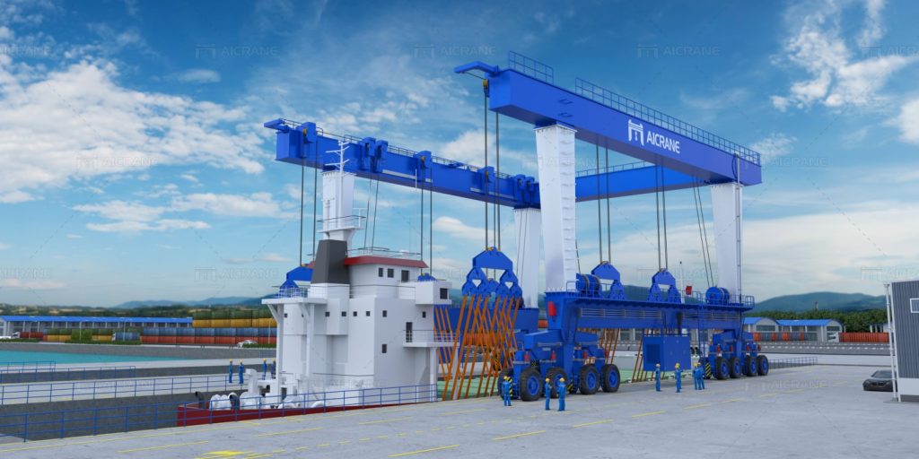 Aicrane mobile boat hoist