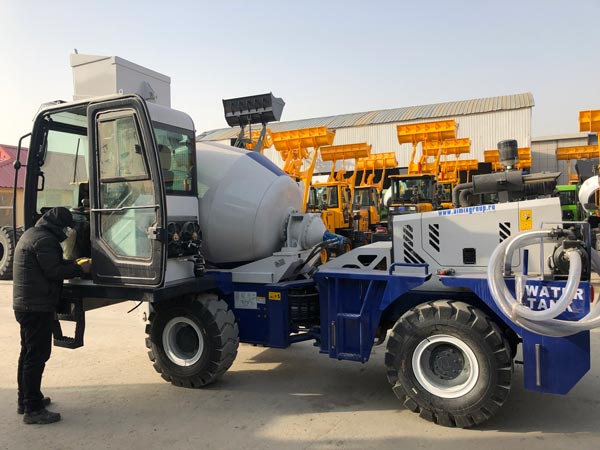 AS-1.2 Self Loading Concrete Mixer In Factory
