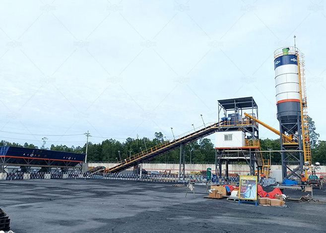 AJ90 automatic concrete plant for ready mix supply business